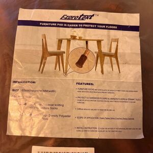 NEW Furiture Pads Socks 19 Pieces Brown